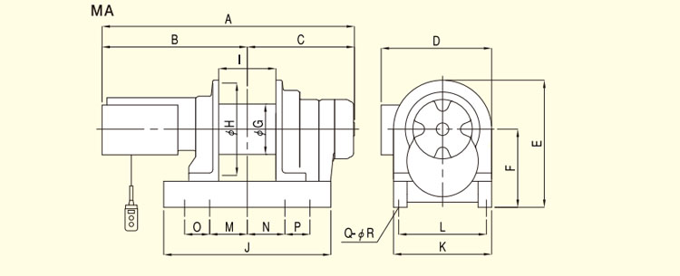 MA型TKK卷?yè)P(yáng)機(jī)尺寸圖