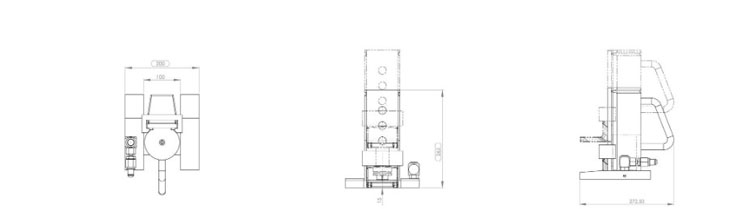 德國(guó)JSET20/3ku分離式爪式千斤頂尺寸圖
